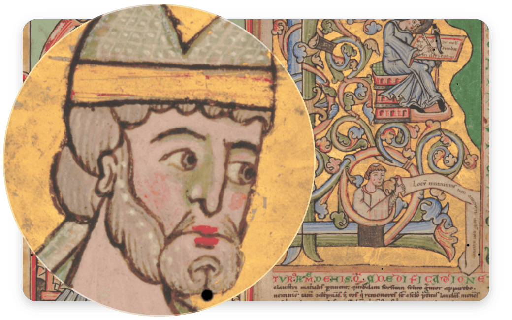 Manuscript folio rendered in the IIIF deep-zoom viewer